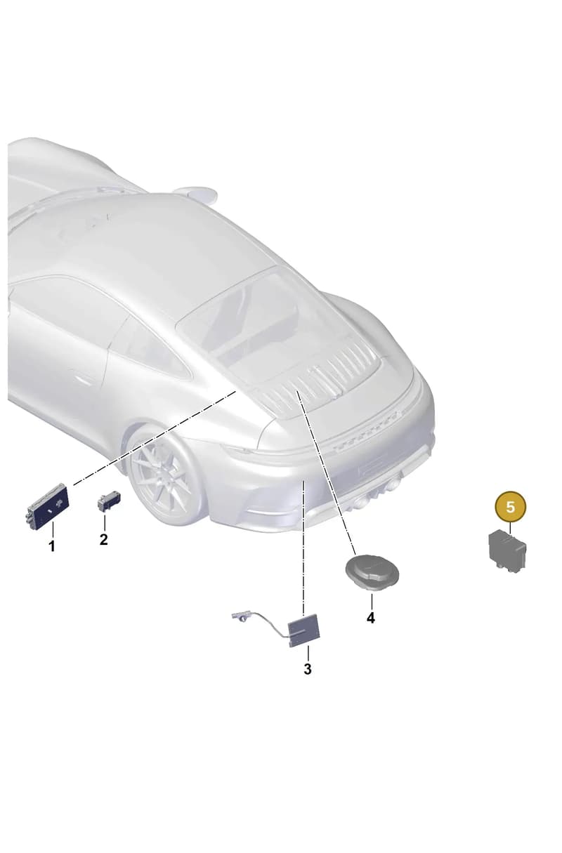 9Y0051506A — Porsche 911 (2024-2025) diagram p63911300, position 5