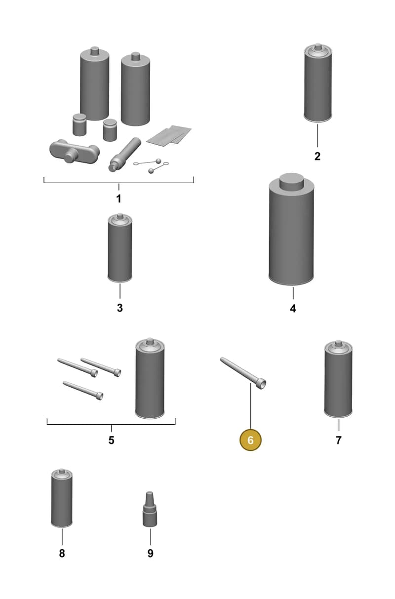 9Y0130085 — Porsche Macan (2024-2024) diagram p61801010, position 6