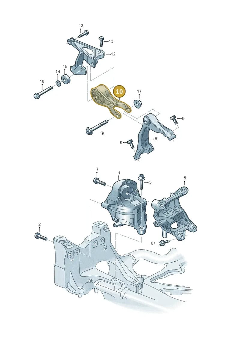 9Y0199331C — Audi RS Q8 (2019-2025) diagram 595199800, position 10