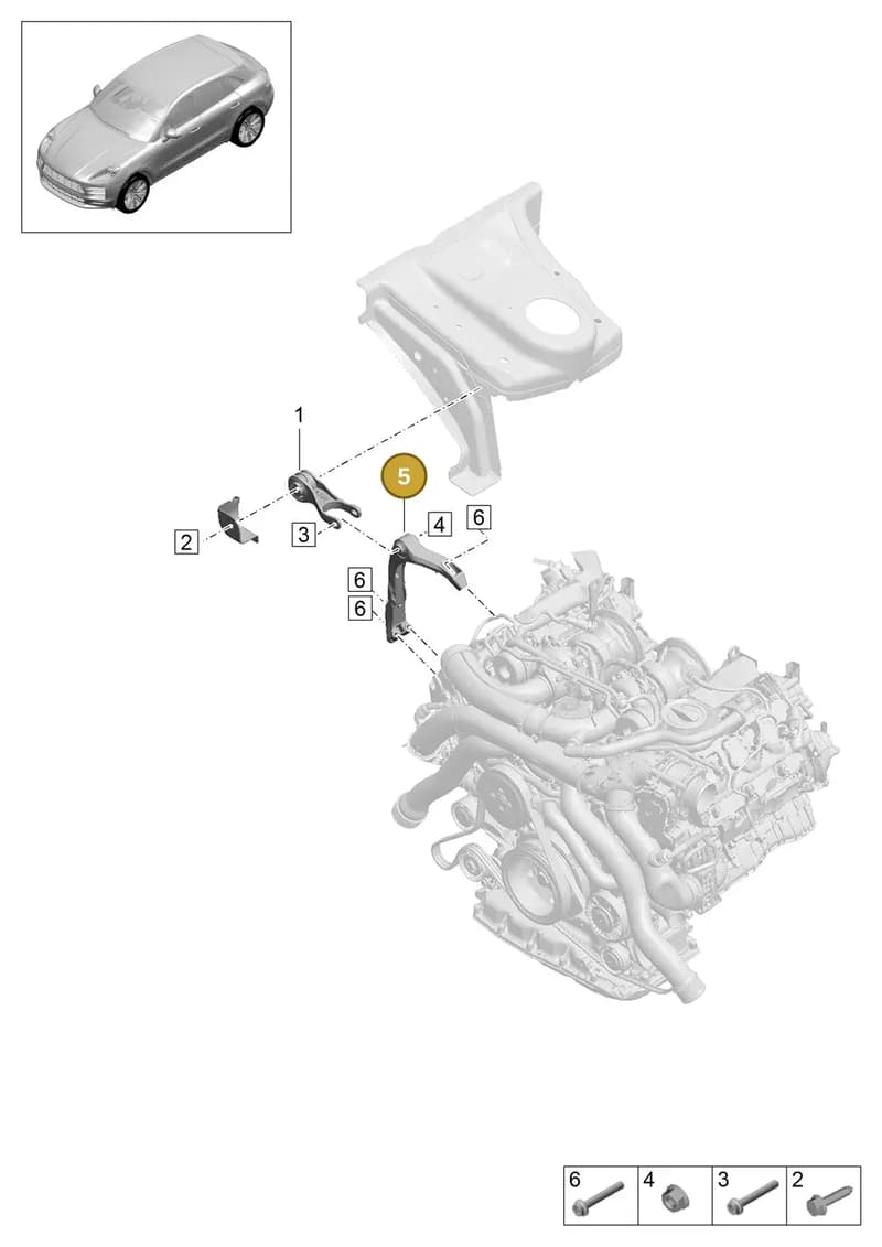 9Y0199352 — Porsche Macan (2018-2022) diagram p52109000, position 5