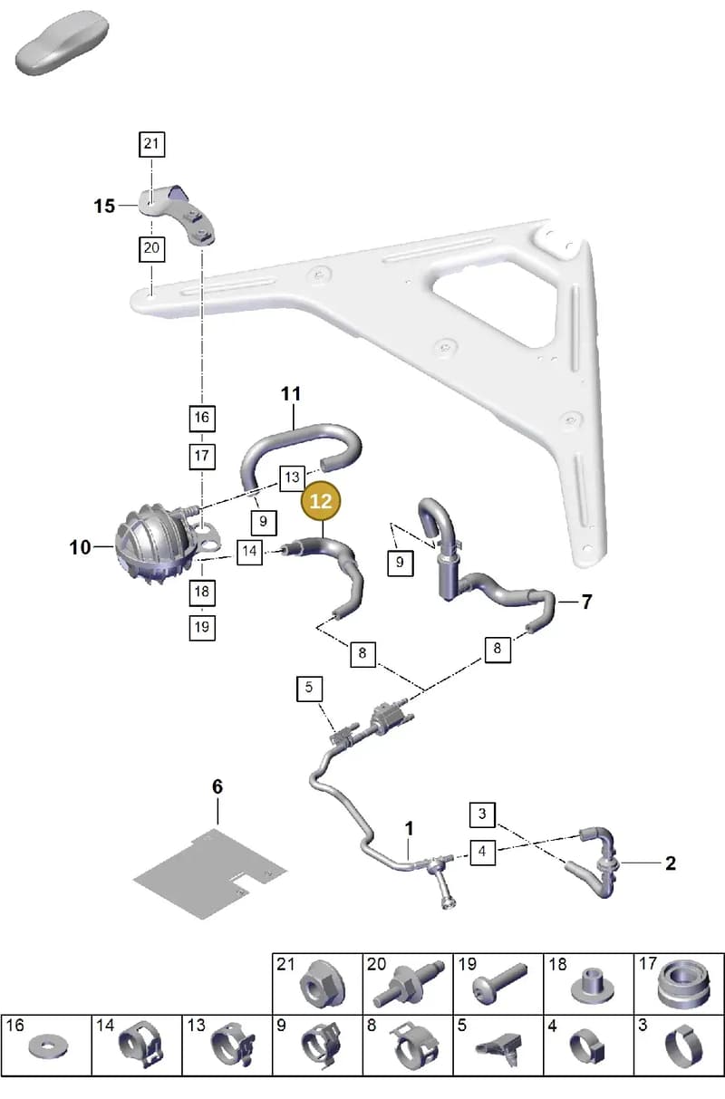 9Y0201159 — Porsche Cayenne Coupe (2023-2023) diagram p60107310, position 12