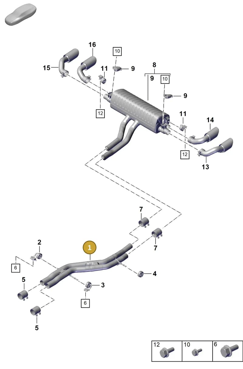 9Y0253088H — Porsche Cayenne Coupe (2023-2023) diagram p60203120, position 1