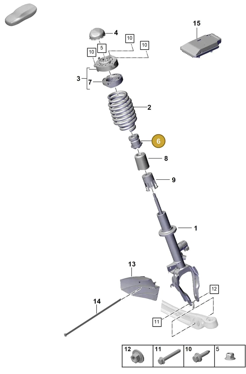 9Y0412303C — Porsche Cayenne Coupe (2023-2023) diagram p60402050, position 6