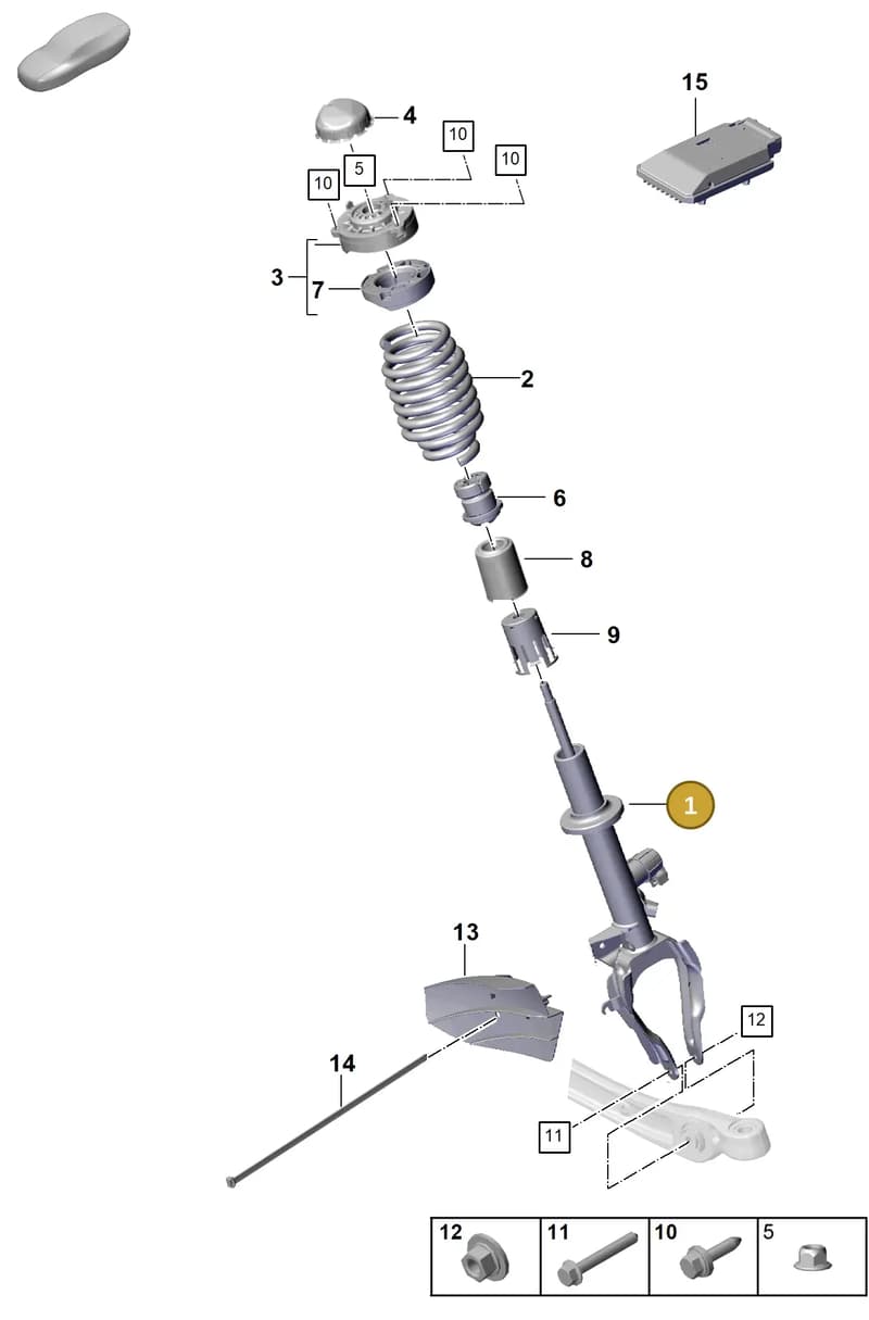 9Y0413024B — Porsche Cayenne Coupe (2023-2023) diagram p60402050, position 1