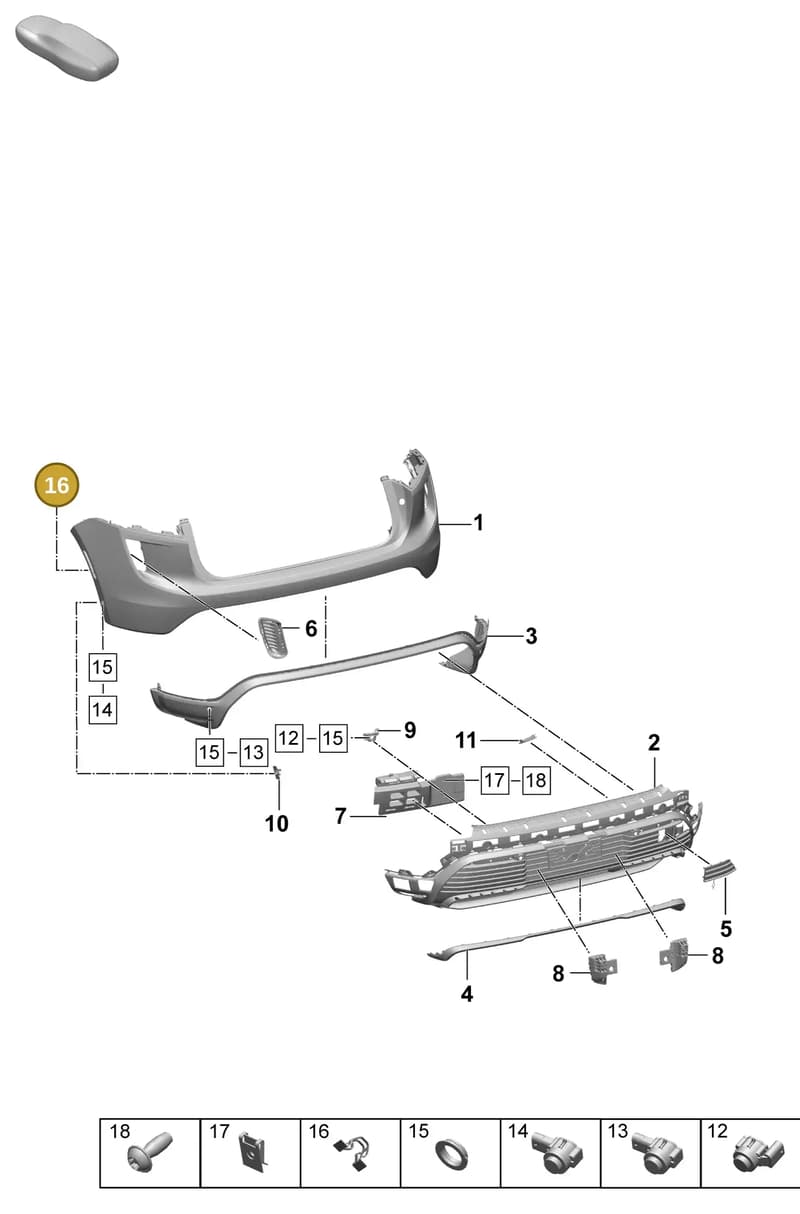 9Y0423337 — Porsche Macan (2024-2024) diagram p61802510, position 16
