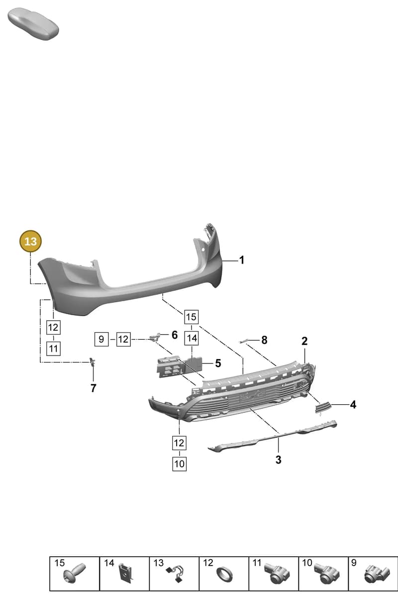 9Y0423337 — Porsche Macan (2024-2024) diagram p61802530, position 13