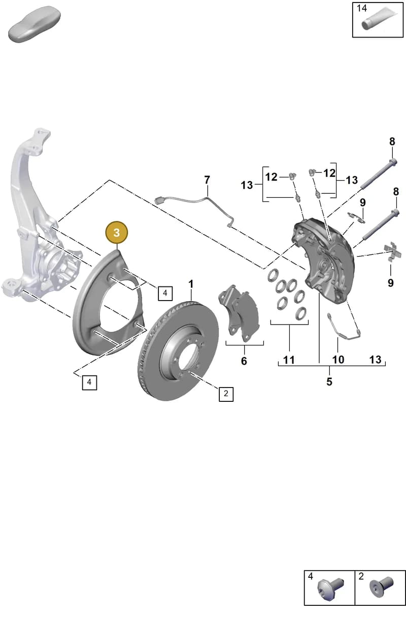 9Y0615311D — Porsche Cayenne Coupe (2023-2023) diagram p60602000, position 3