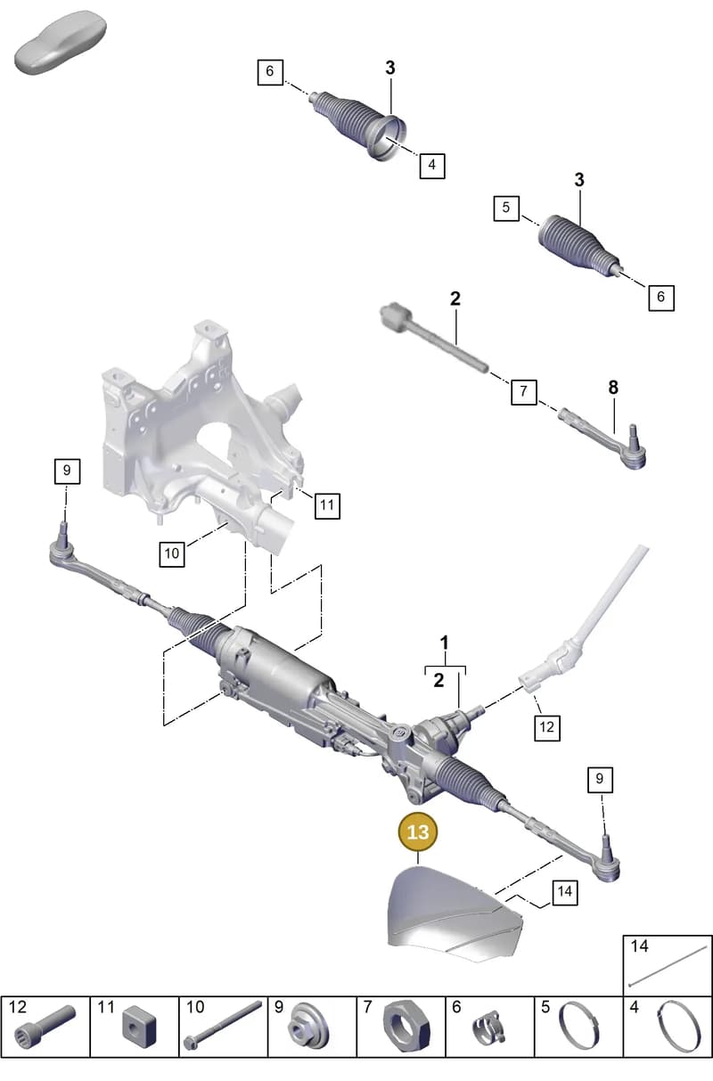 9Y0615448E — Porsche Cayenne Coupe (2023-2023) diagram p60403000, position 13