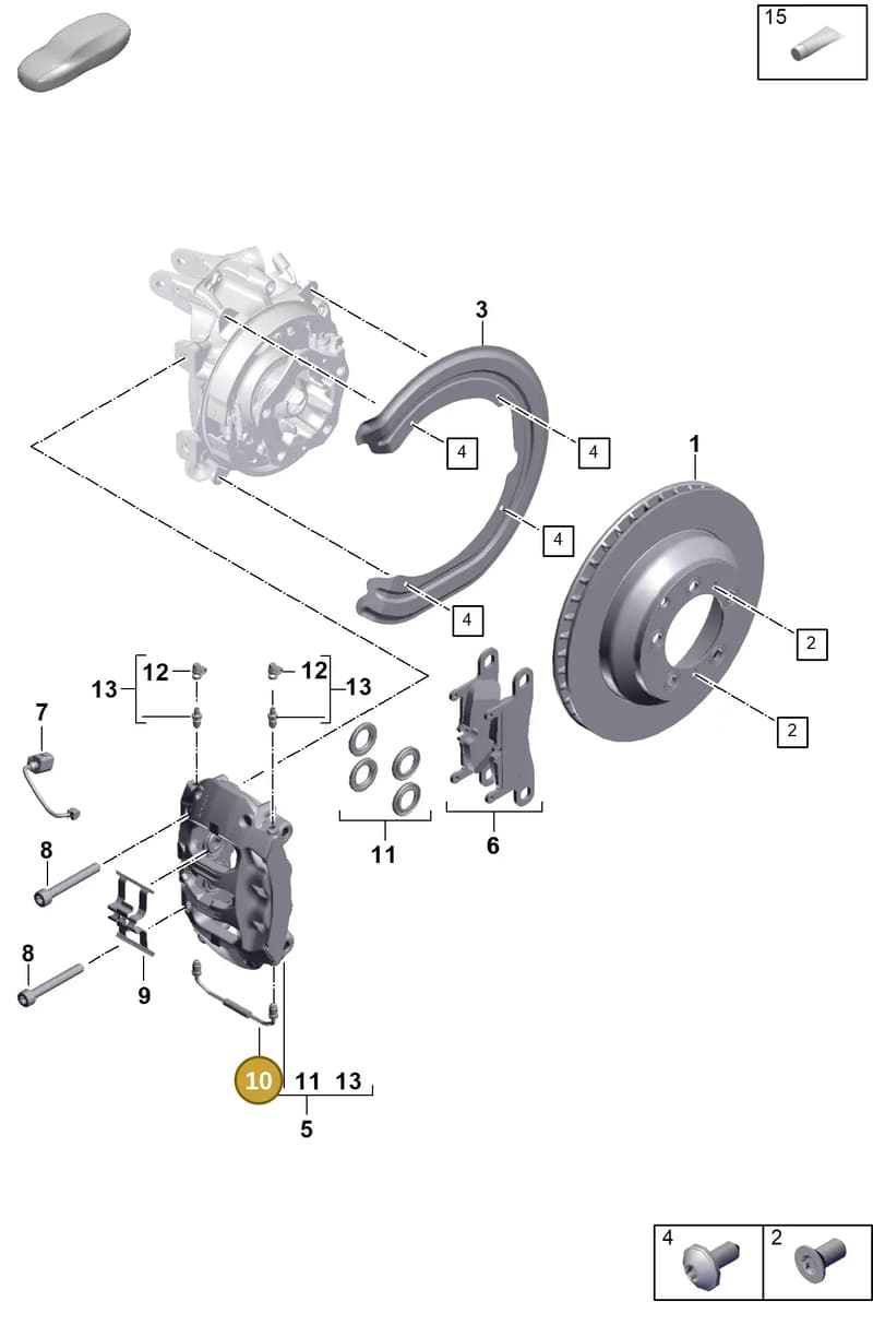 9Y0615701 — Porsche Cayenne Coupe (2023-2023) diagram p60603000, position 10
