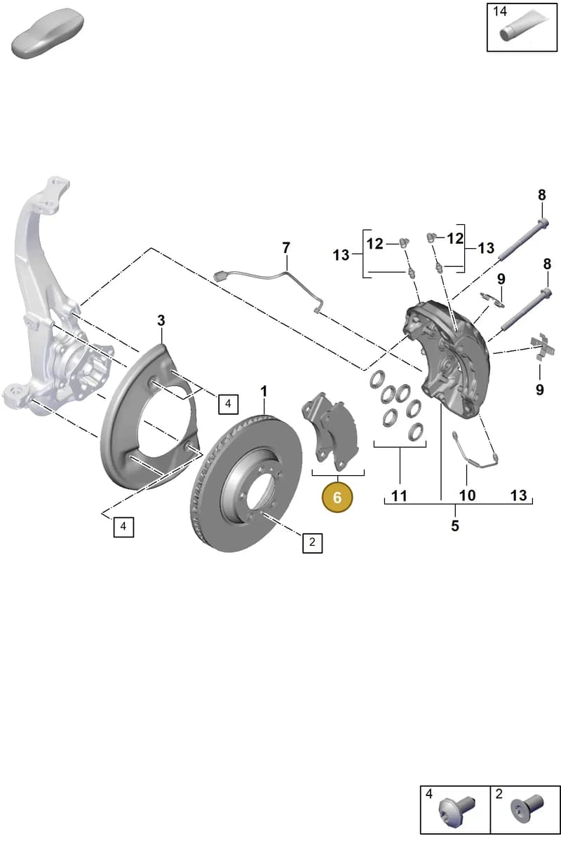 9Y0698151AP — Porsche Cayenne Coupe (2023-2023) diagram p60602300, position 6