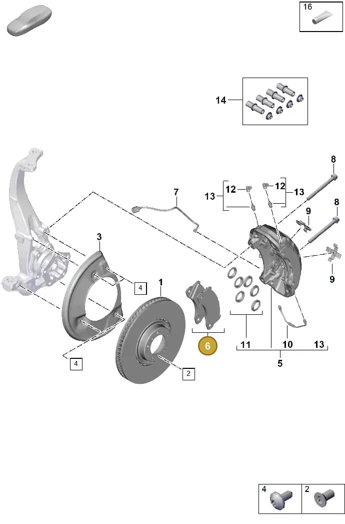 9Y0698151AQ — Porsche Taycan Sport Turismo (2019-2024) diagram p60602400, position 6