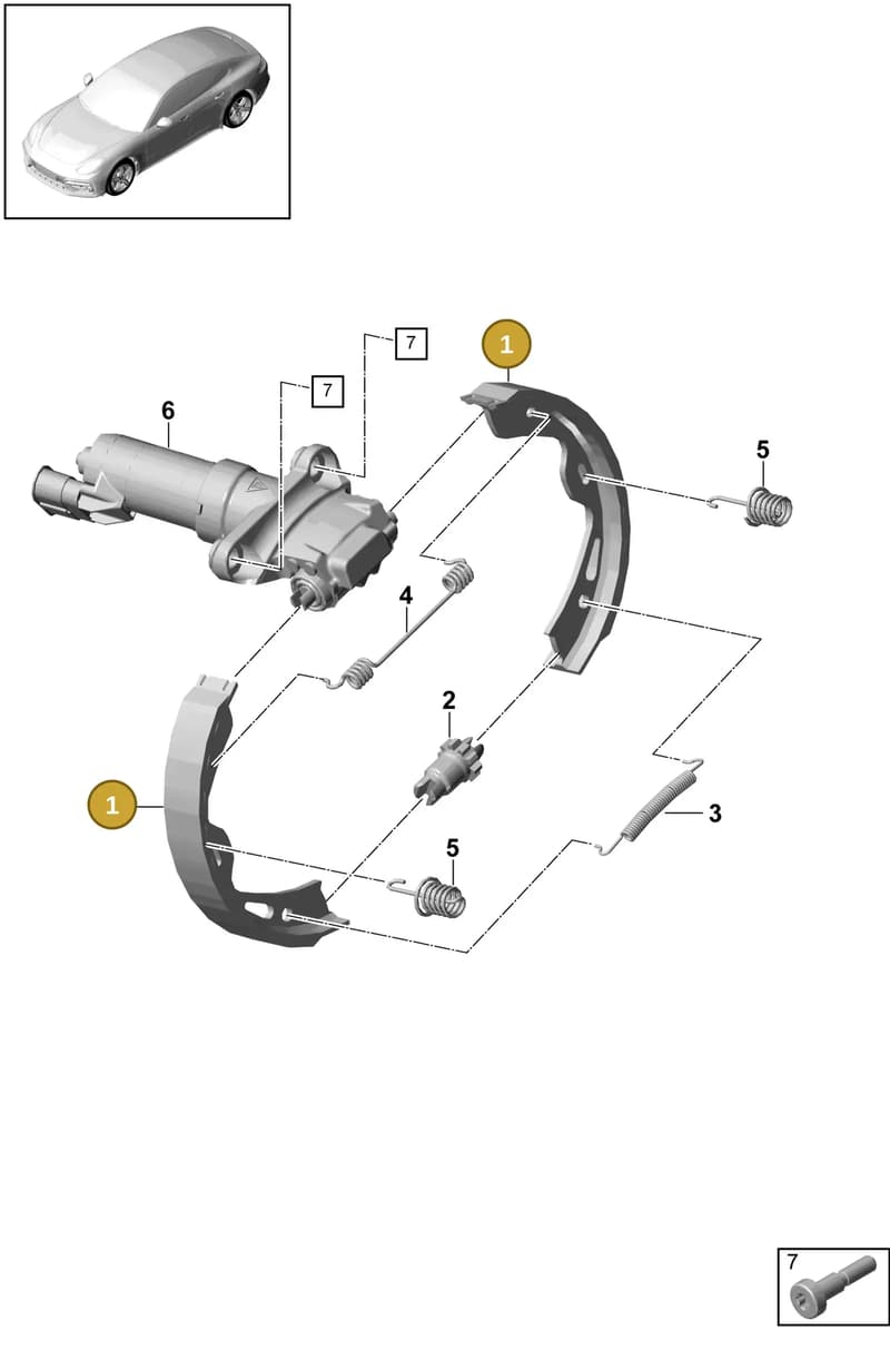 9Y0698533D — Porsche Panamera (2016-2020) diagram p49603050, position 1