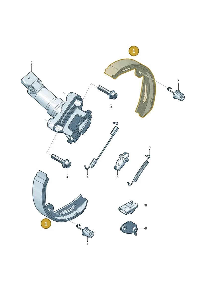 9Y0698533E — Audi RS e-tron GT (2020-2025) diagram 4j1615090, position 1