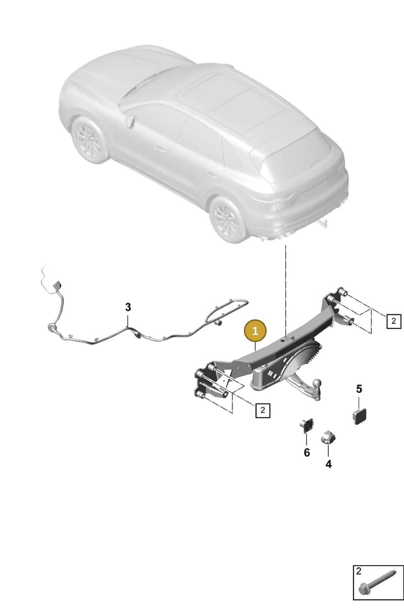 9Y0803881B — Porsche Cayenne (2017-2023) diagram p51002000, position 1
