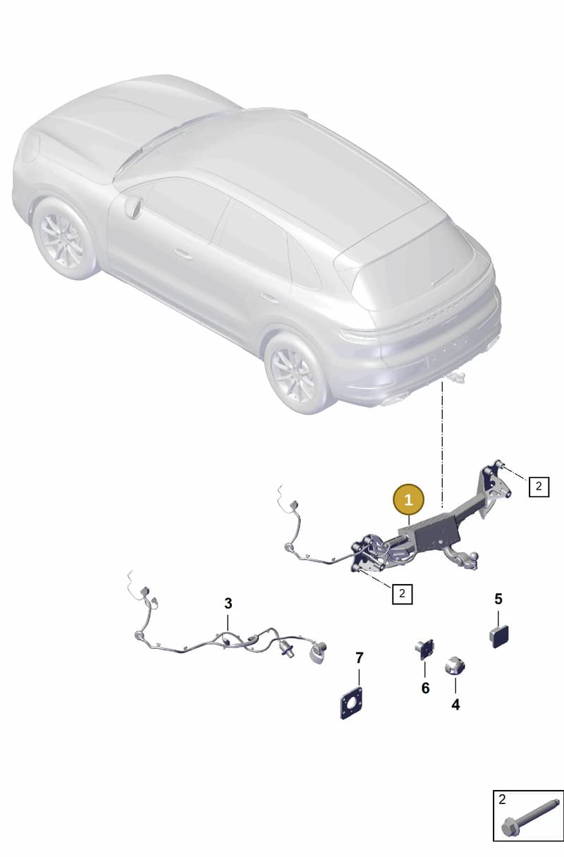 9Y0803881G — Porsche Cayenne Coupe (2023-2023) diagram p60002000, position 1