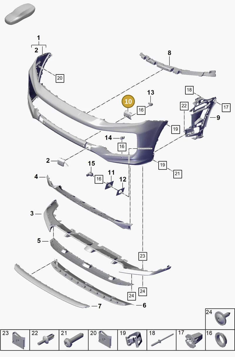 9Y0807179L041 — Porsche Cayenne Coupe (2023-2023) diagram p60802020, position 10