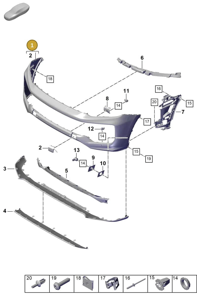 9Y0807217AEG2X — Porsche Cayenne Coupe (2023-2023) diagram p60802010, position 1