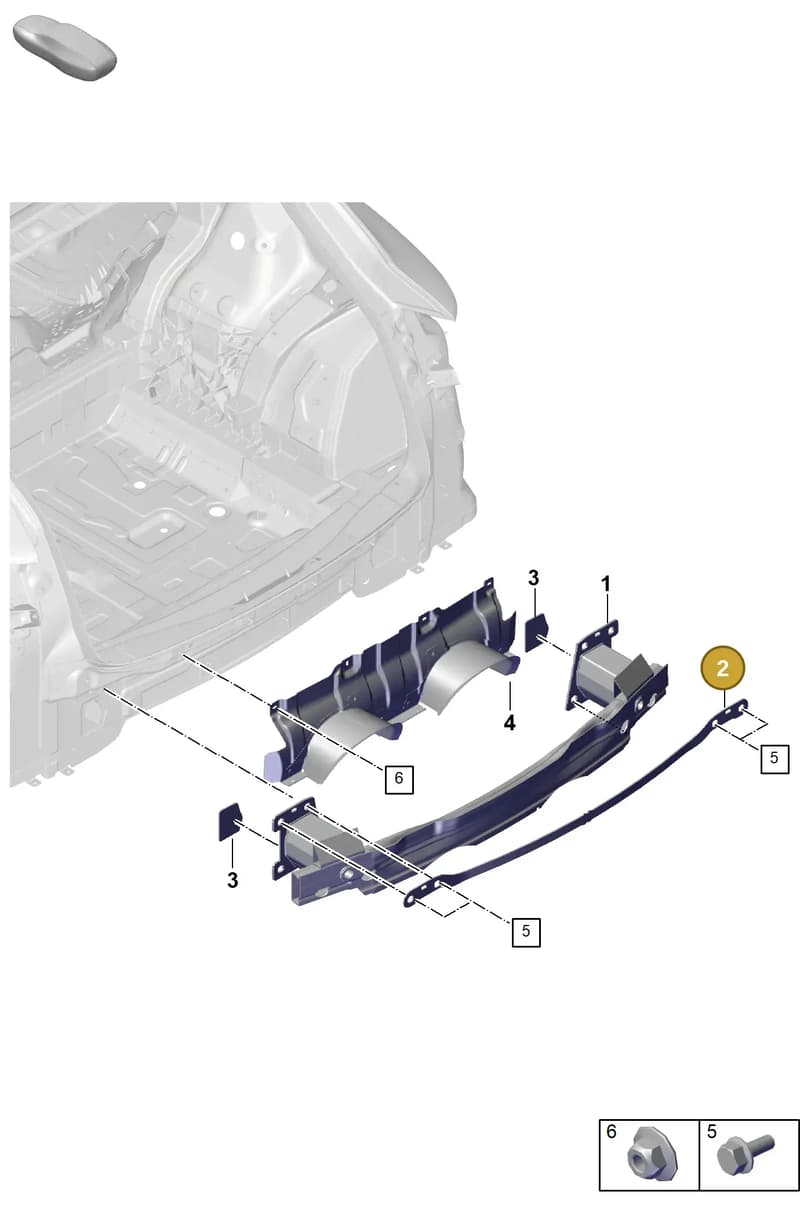 9Y0807235A — Porsche Cayenne Coupe (2023-2023) diagram p60802850, position 2