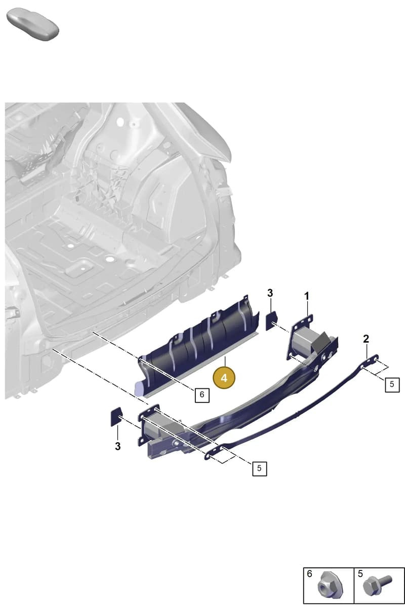 9Y0807587A — Porsche Cayenne Coupe (2023-2023) diagram p60802800, position 4