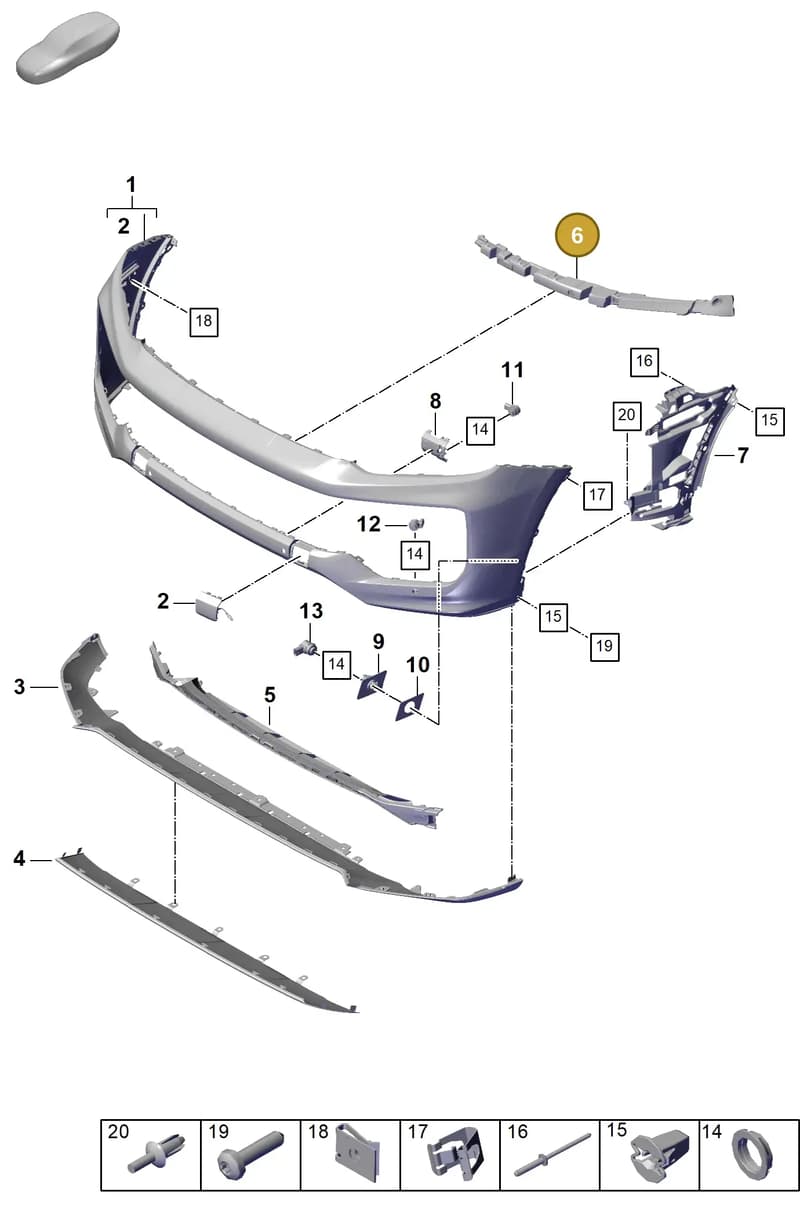 9Y0807665K — Porsche Cayenne Coupe (2023-2023) diagram p60802010, position 6
