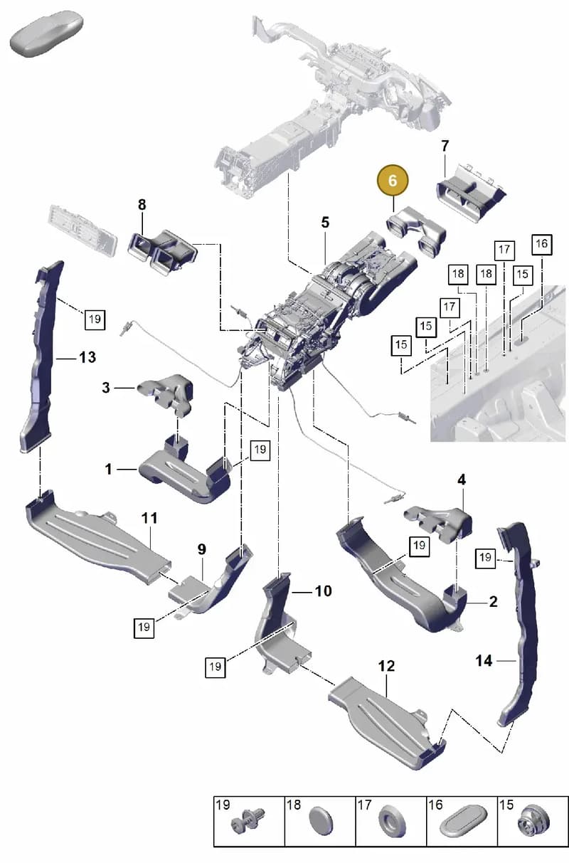 9Y0815215 — Porsche Cayenne Coupe (2023-2023) diagram p60814260, position 6