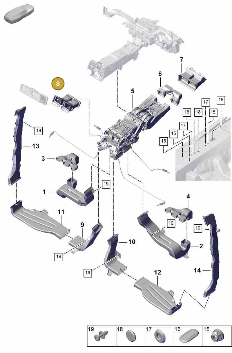 9Y0815217B — Porsche Cayenne Coupe (2023-2023) diagram p60814260, position 8