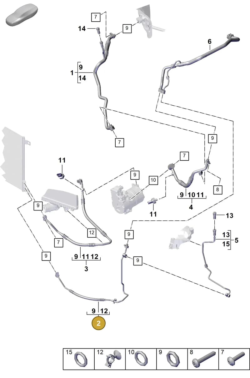 9Y0816741AB — Porsche Cayenne Coupe (2023-2023) diagram p60815720, position 2