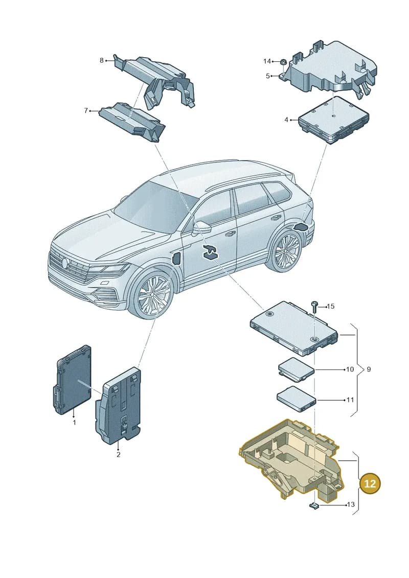 9Y0819541 — Volkswagen Touareg (2017-2025) diagram 439937056, position 12