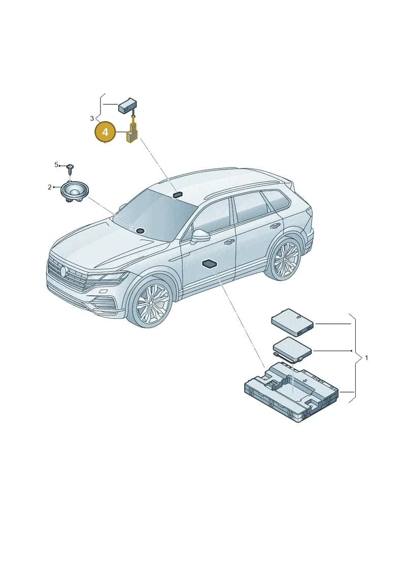 9Y0819541 — Volkswagen Touareg (2017-2025) diagram 439035060, position 4