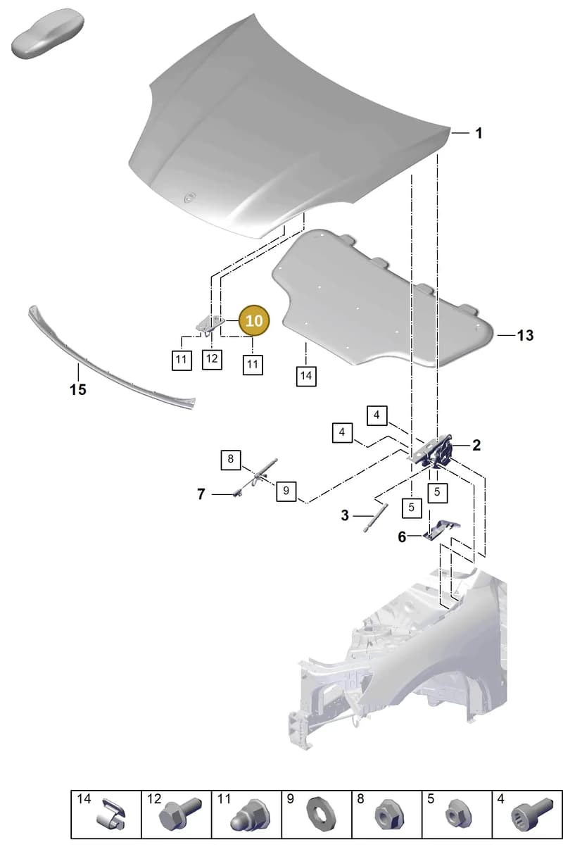9Y0823186C — Porsche Cayenne Coupe (2023-2023) diagram p60803000, position 10