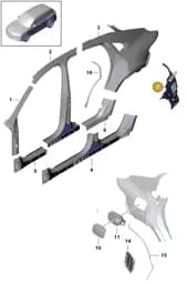 9Y0825101D Porsche Underbody Protection