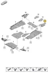 9Y0825213A Porsche Underbody Protection