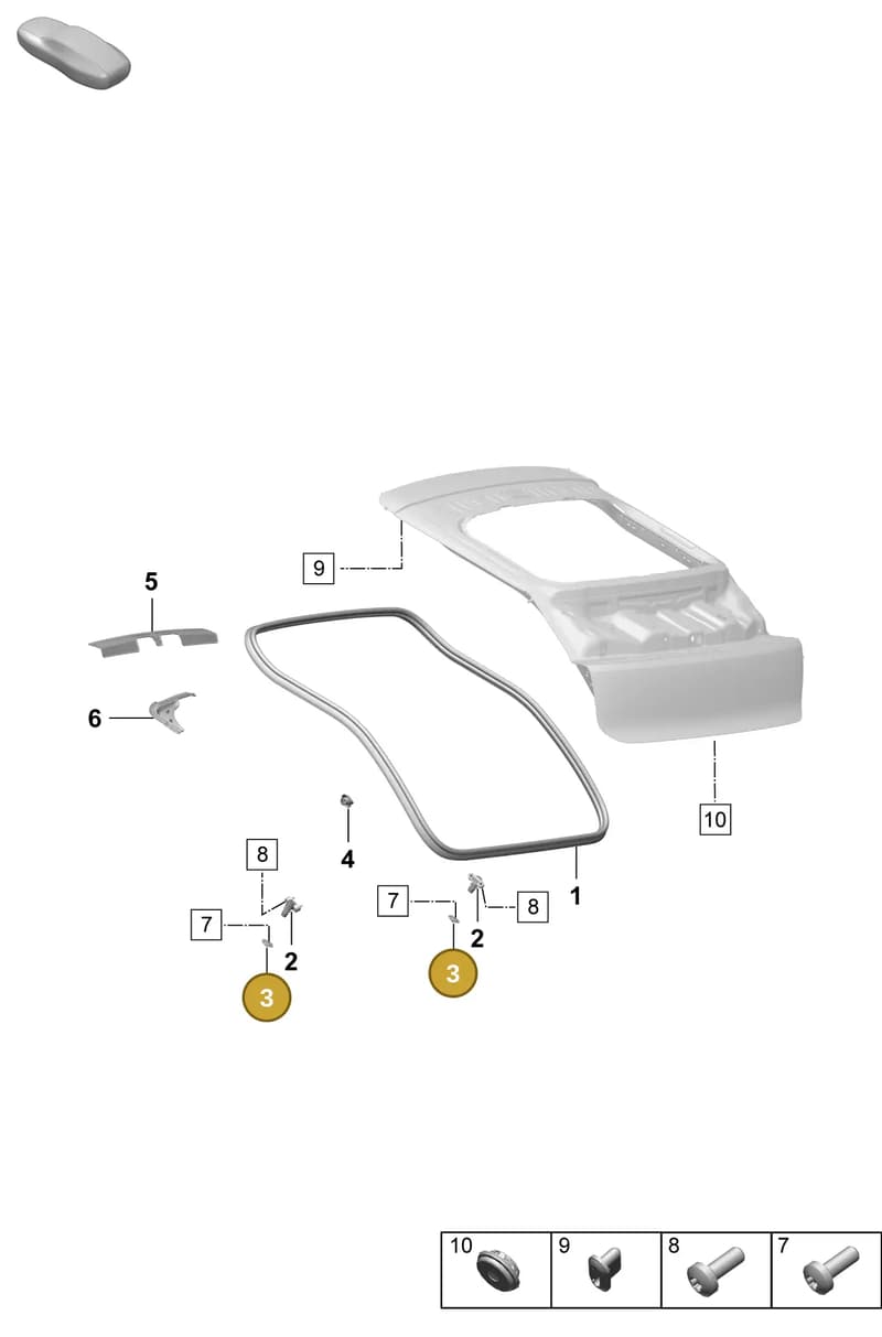 9Y0827951 — Porsche Macan (2024-2024) diagram p61803120, position 3