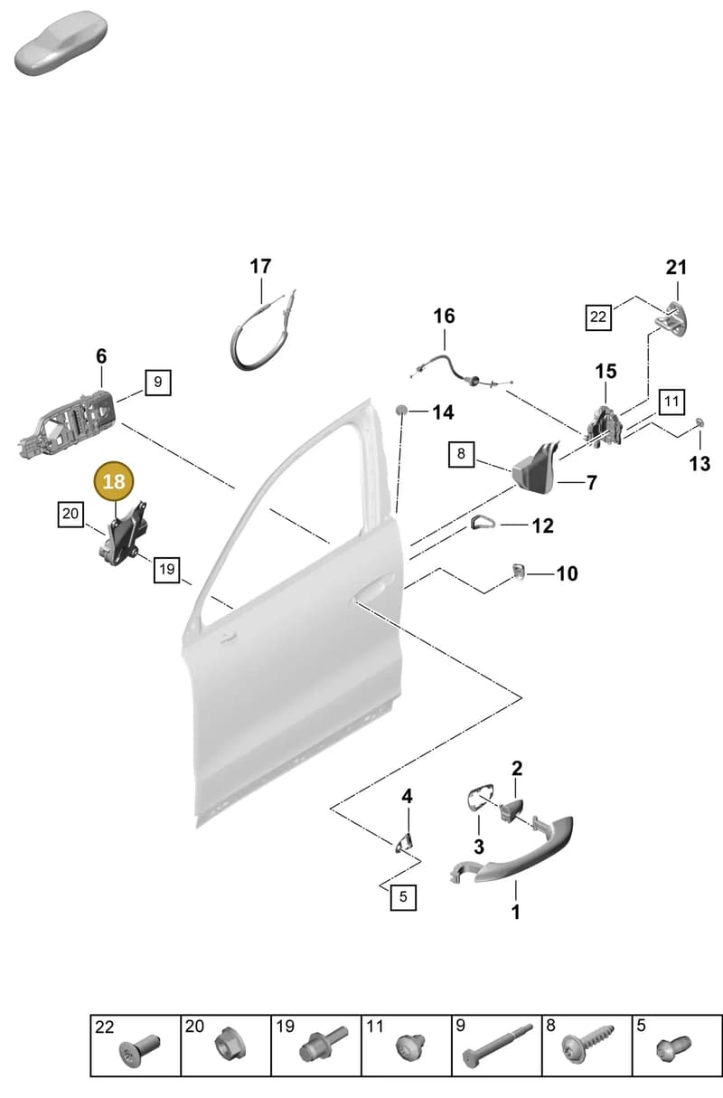 9Y0837004 — Porsche Cayenne Coupe (2023-2023) diagram p60804225, position 18
