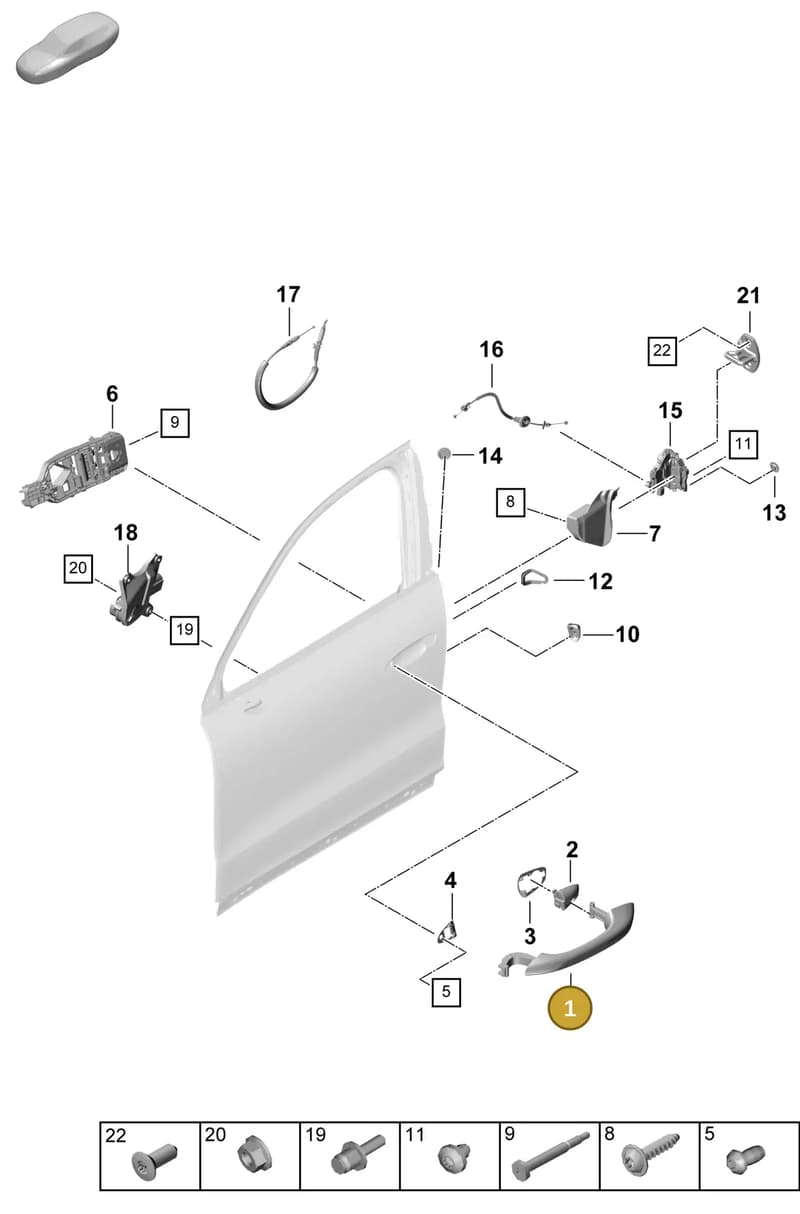 9Y0837206BG2X — Porsche Cayenne Hybrid Coupe (2023-) diagram p60804225, position 1