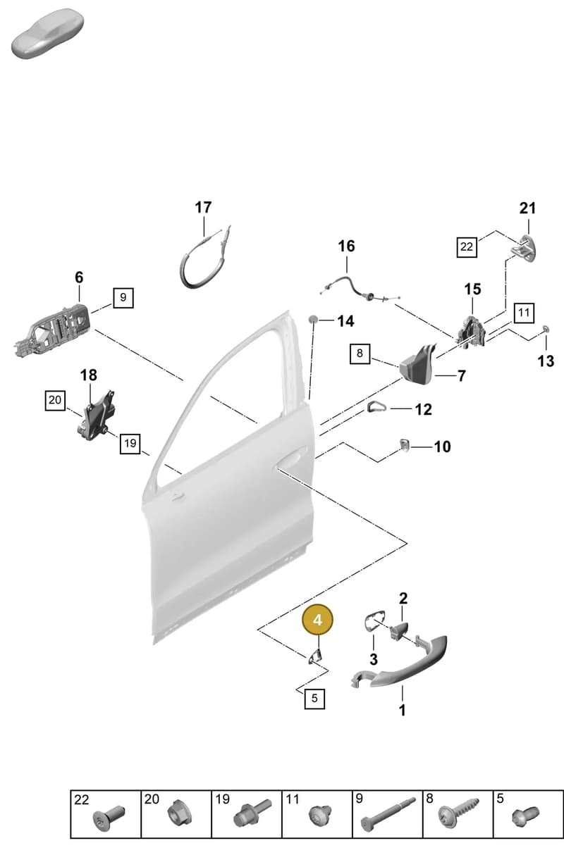 9Y0837209A — Porsche Cayenne Coupe (2023-2023) diagram p60804225, position 4