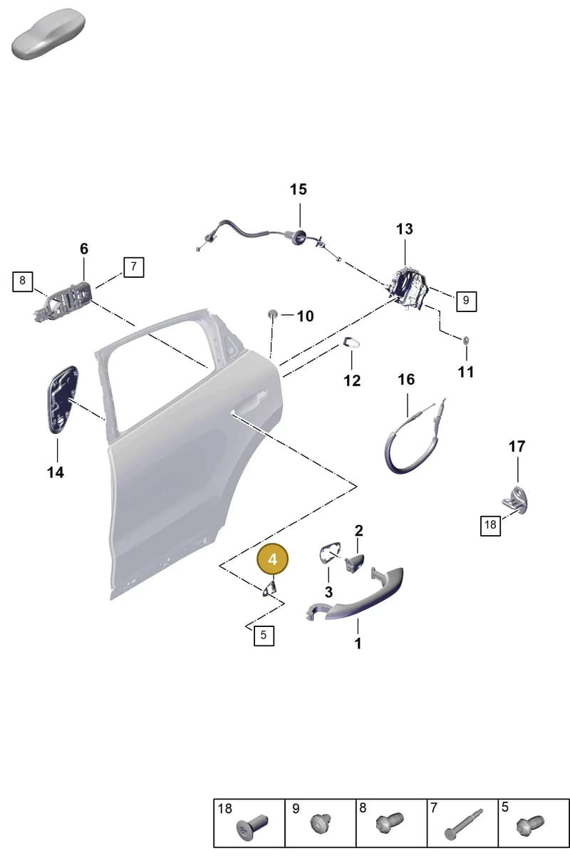 9Y0837210A — Porsche Cayenne Coupe (2023-2023) diagram p60804275, position 4