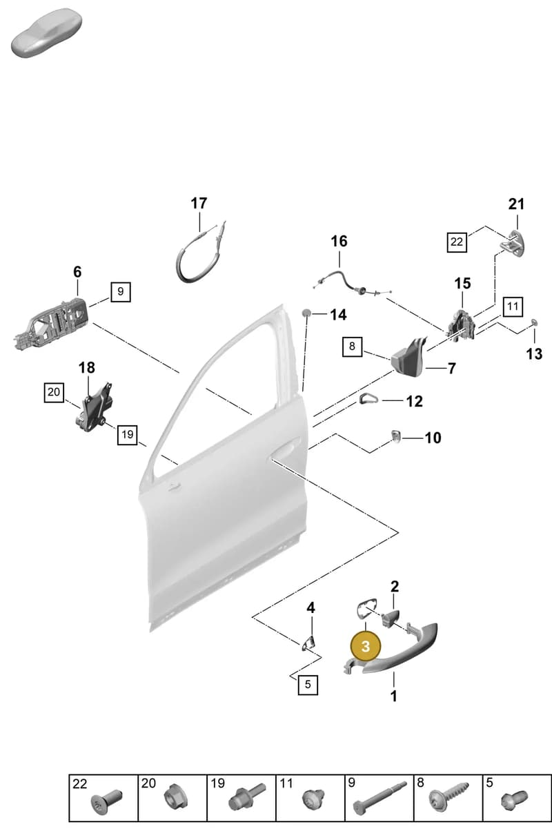 9Y0837277B — Porsche Cayenne Coupe (2023-2023) diagram p60804225, position 3