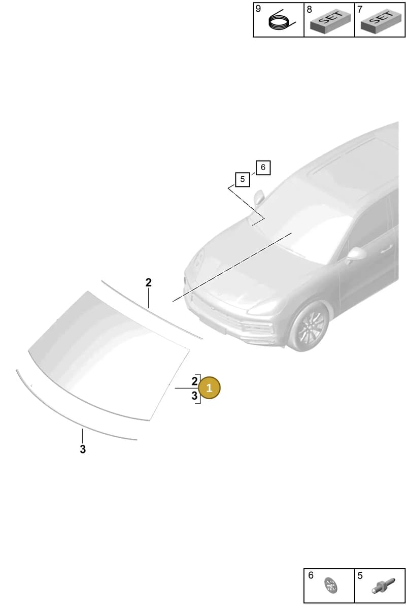 9Y0845317CP041 — Porsche Cayenne (2017-2023) diagram p51805000, position 1