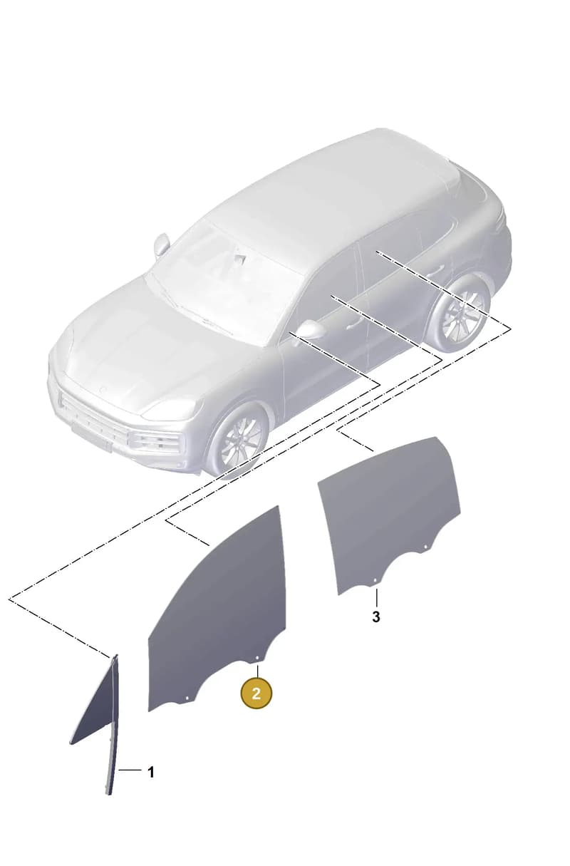 9Y0845318CD — Porsche Cayenne Coupe (2023-2023) diagram p60805010, position 2
