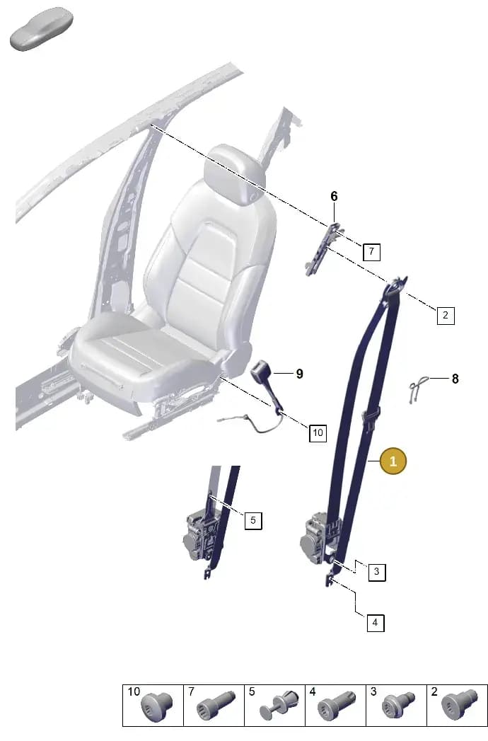 9Y0857706LM3C — Porsche Cayenne Coupe (2023-2023) diagram p60812000, position 1