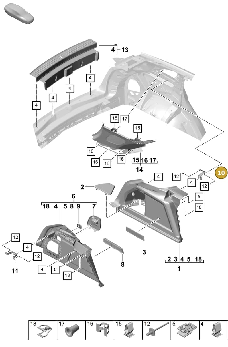 9Y0863253A — Porsche Cayenne Coupe (2023-2023) diagram p60807520, position 10