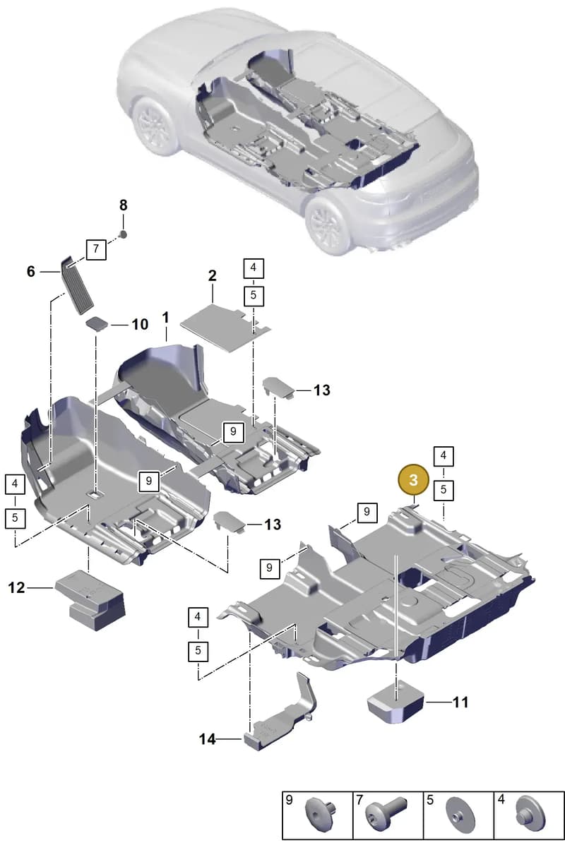 9Y0863367Q9M0 — Porsche Cayenne Coupe (2023-2023) diagram p60807100, position 3
