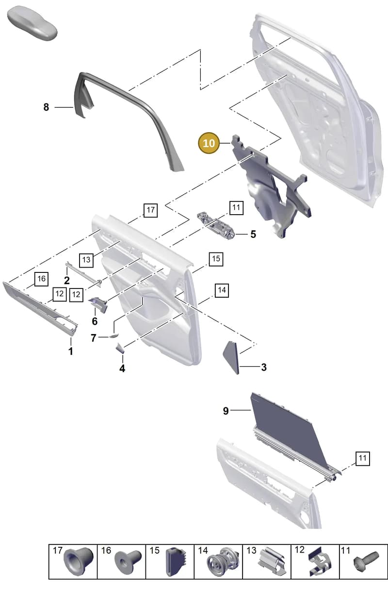 9Y0863981 — Porsche Cayenne Coupe (2023-2023) diagram p60808990, position 10