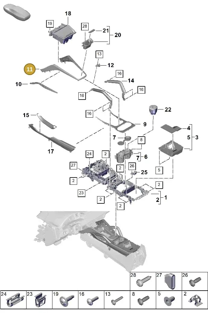 9Y0864377FOL8 — Porsche Cayenne Coupe (2023-2023) diagram p60809300, position 11