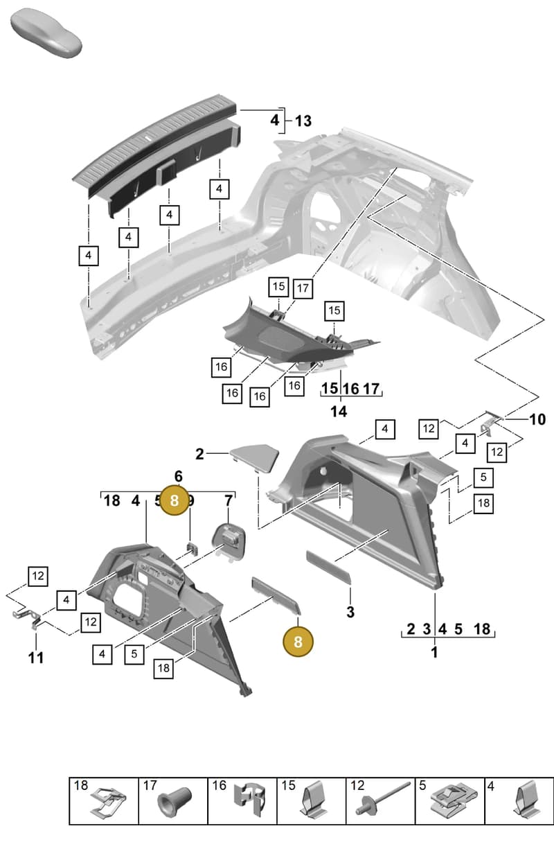 9Y0864444OH7 — Porsche Cayenne Hybrid Coupe (2023-) diagram p60807520, position 8