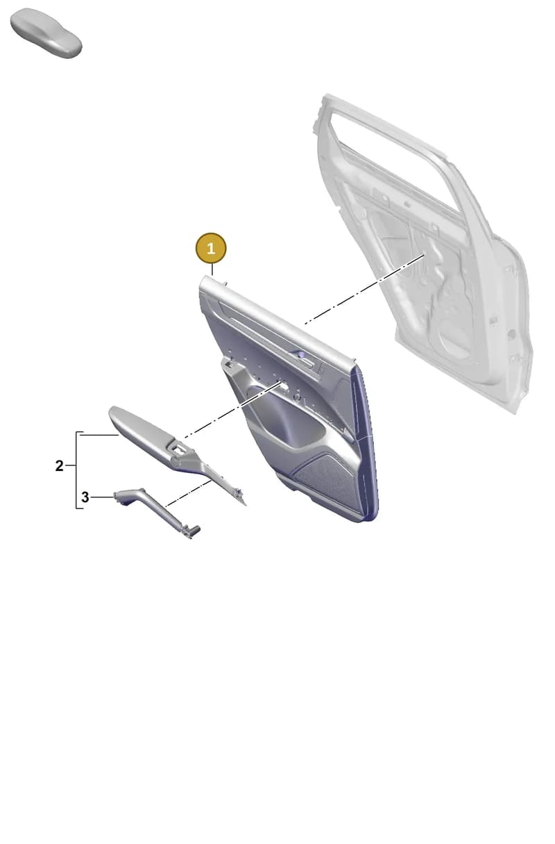 9Y0867308CLIF2 — Porsche Cayenne Coupe (2023-2023) diagram p60808500, position 1