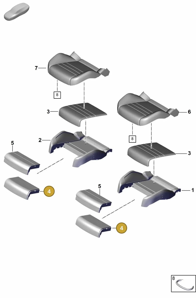 9Y0881373F — Porsche Cayenne Coupe (2023-2023) diagram p60817420, position 4