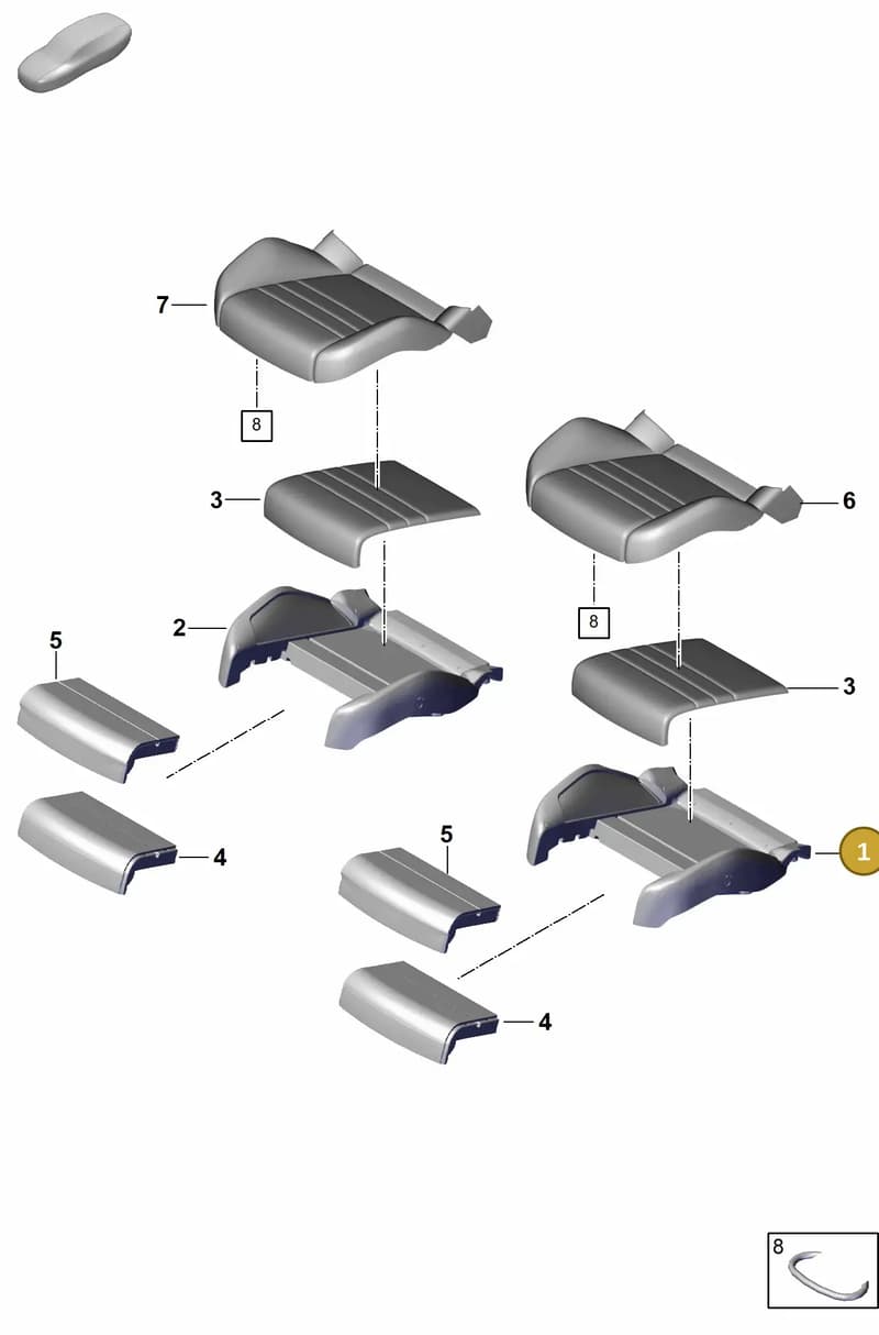 9Y0881375S — Porsche Cayenne Coupe (2023-2023) diagram p60817420, position 1