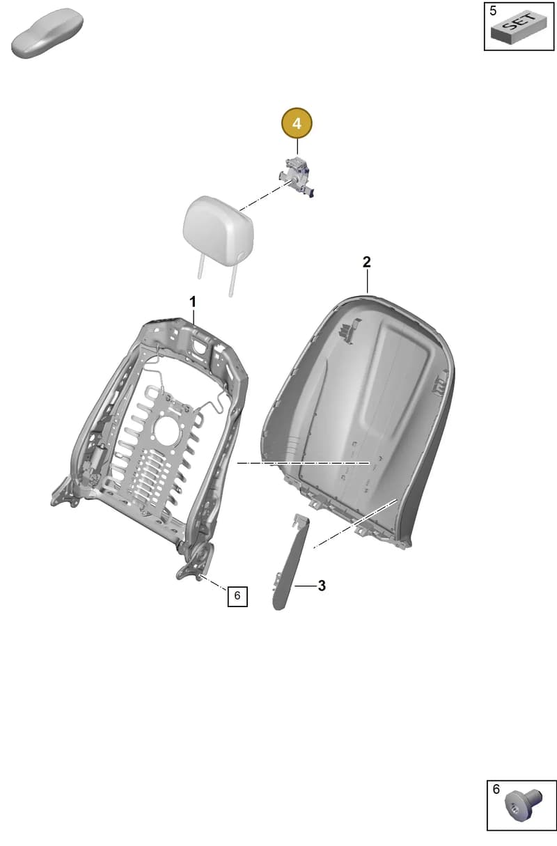 9Y0881627A — Porsche Cayenne Coupe (2023-2023) diagram p60817000, position 4
